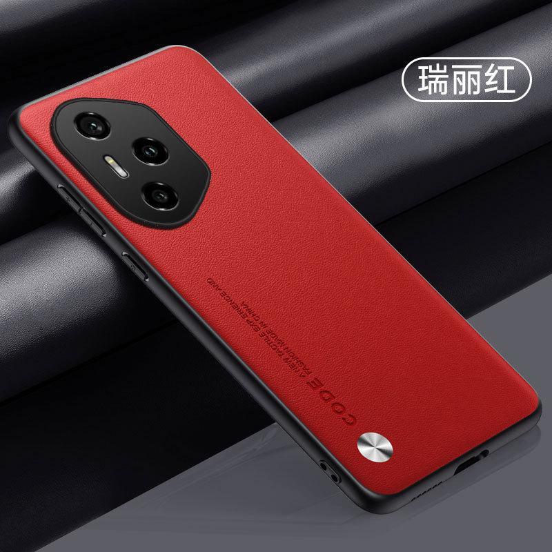 Подходит для чехла мобильного телефона Huawei Honor 400Pro, Honor 300Pro, простой кожаный, Honor 200, матовый противоударный защитный чехол