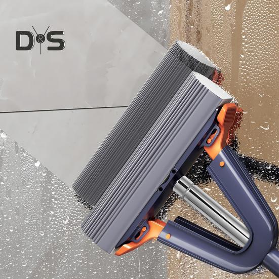 Ручная швабра для мытья полов, легкая, простая в эксплуатации губчатая швабра с функцией самовыдавливания, кухонный инструмент для мытья окон и стекол