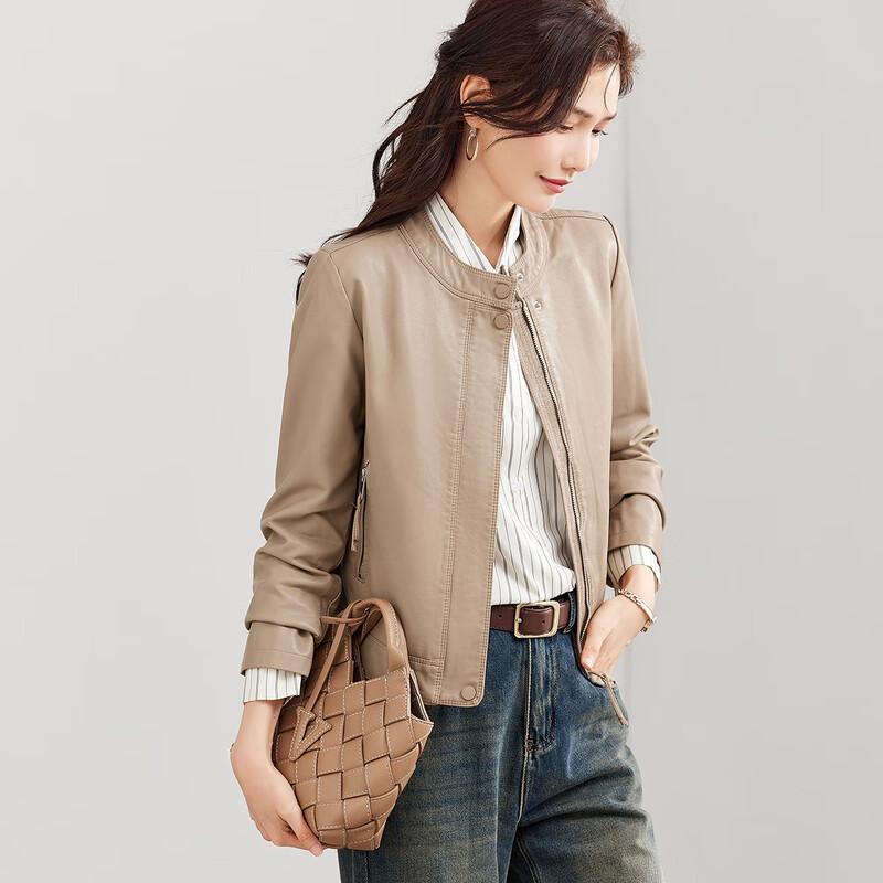 Женская мотоциклетная куртка из искусственной кожи TERRE BLEUE