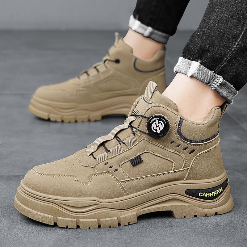 2025 Autumn New Casual Sports Anti Slip Outdoor Mountaineering Desert Combat Knob Work Boots for Men