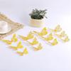 12 PCS Christmas Hollow Butterfly Wall Murals Stickers Removable 3D Wall Decals Birthday Party Decors