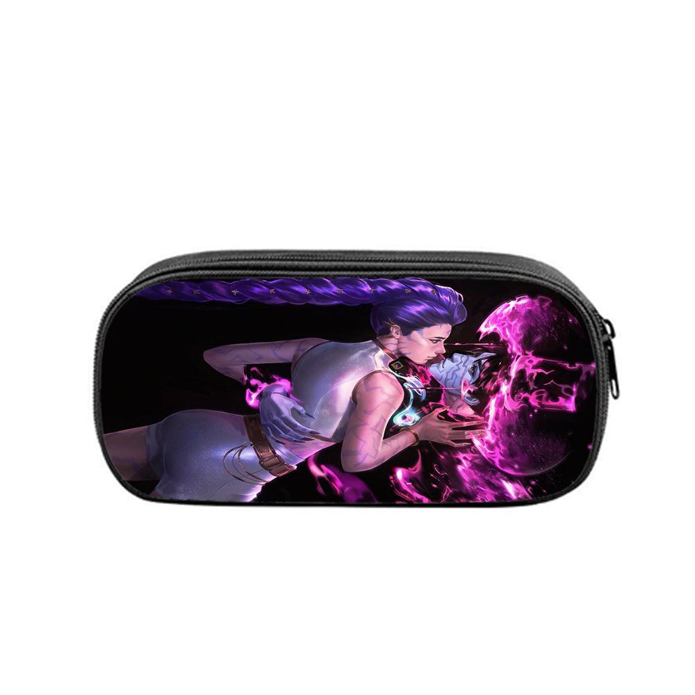 Huntrix Kpop студенческий принт пенал Kpop охота на ведьм женская группа студенческое хранение канцелярская сумка пенал