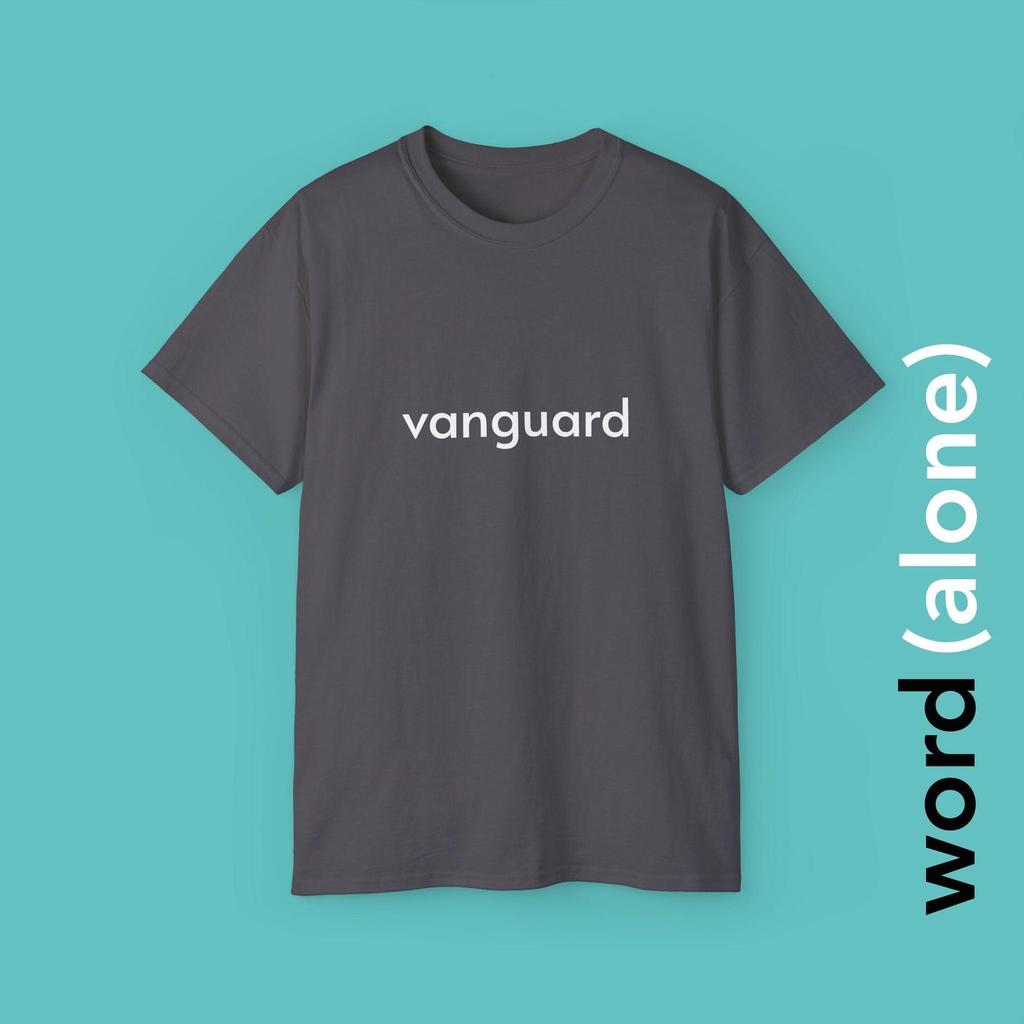 Vanguard - minimalist single word t-shirt