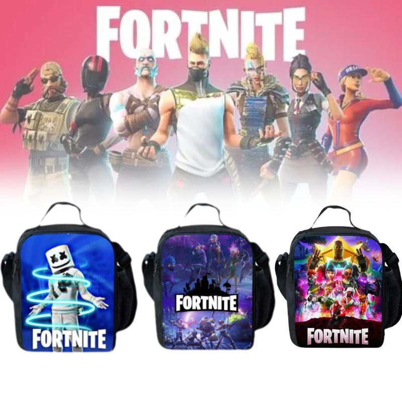 Insulated Game Cartoon Lunch Bag Snack Picnic Travel Lunchbox School