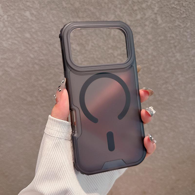 Matte Candy Magnetic Wireless Charging Transparent Case For iPhone 17 Air 17 Pro Max For Magsafe Shockproof 3 in 1 Armor Cover