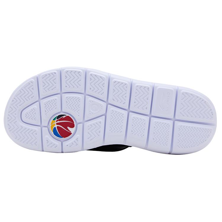 Li Ning BD5 Бесшумные шлепанцы-слайдеры Унисекс Черные ABTQ015-1