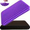 1set Breathable Honeycomb Cushion with Extra Thick Gel Cushion - Suitable for Sedentary Use, In Cars, Office Chairs and Wheelchairs
