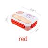 1300ML Cartoon Compartment Bento Box Student Children Fruit Vegetable Lunch Box Microwave Heating Sealed Thermal Food Container