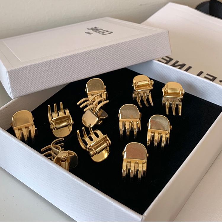 2-Piece Korean 3D Metal Hairpin Set for Women - Silver Bangs Clip