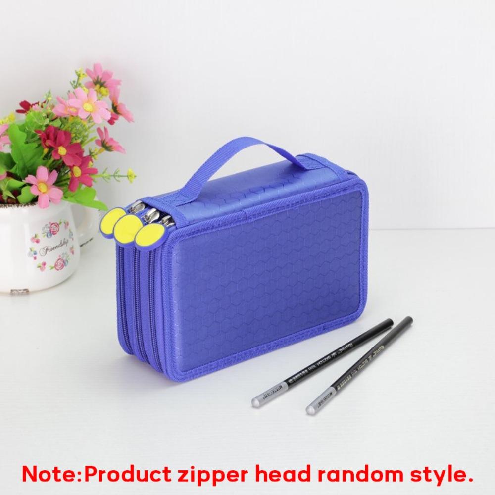 52-Hole Pen Bag Color Art Drawing Pen Organizer Large Capacity Stationery Storage Bag  Students
