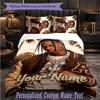 Personalized 3Pcs Bedding SetTravis Scott Custom Text Duvet Cover Pillowcase Set Bedroom Gift