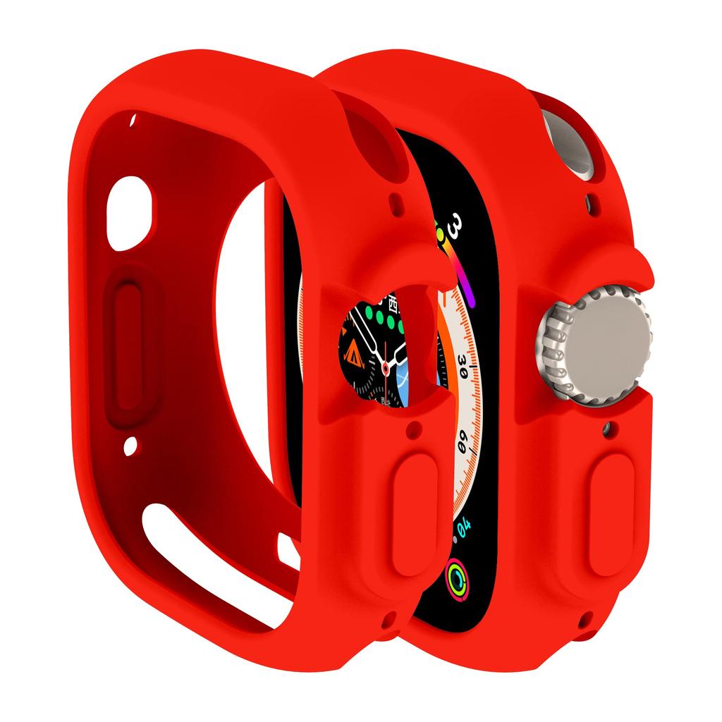 Cover for Apple Watch Ultra2 3 49mm Case All-Round Shockproof TPU Protective Silicone Bumper Scratch-Resistant iwatch ultra 3 49
