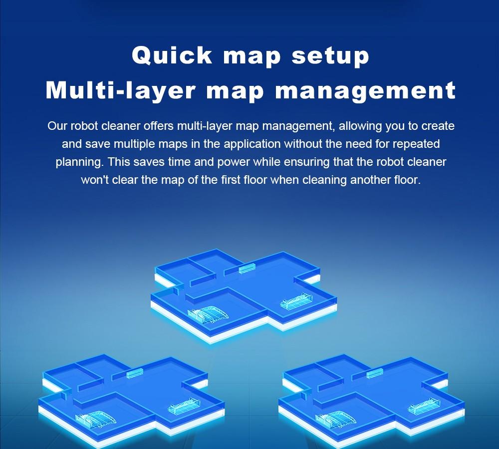 Робот-пылесос Liectroux M70 Pro Lidar с самоочищающимся пылесборником, хранением карт нескольких этажей, мощным всасыванием 6500 Па