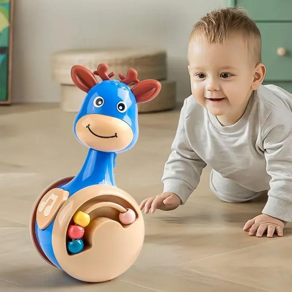 Creative Fawn Sliding Tumbler Toy Early Education Children's Tumbler Rattle  Learn To Crawl