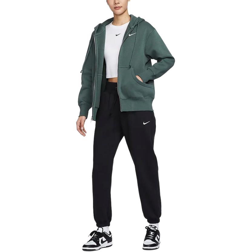 Nike Спортивная одежда Phoenix Флис Оверсайз Мода Удобные Молнии С флисовой подкладкой Куртки и Пальто Женские DQ5759-338