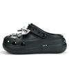 EVA Classic Crush Clog Blade Wing Angel Удобные и Модные Туфли Перфорированные Туфли Унисекс Серебристый
