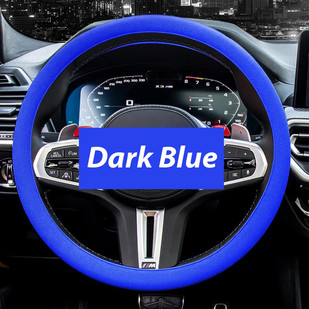 Car Silicone Steering Wheel Cover Washable Four Seasons Universal Steering Wheel Protection Case Soft Multi Color Auto Decoration DIY Accessories