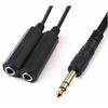 Sound Wave [Limited Edition] LINK Master 6.35mm Splitter Cable, Gold-Plated, Male To Female, for Microphones, Earphones, and Headsets, Premium Two-Way