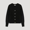 Она S miSS Шерстяной базовый кардиган с V-образным вырезом SSkcdo42110 Bk