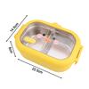Cute Duck Stainless Steel Lunch Container 2 Compartments Leak Proof Design Perfect for Children's Meals Anywhere