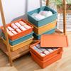 1/10/15-Grid Household Plastic Underwear Organizers with Lid Dormitory Closet Bra Socks Drawer Storage Divider Boxes Container
