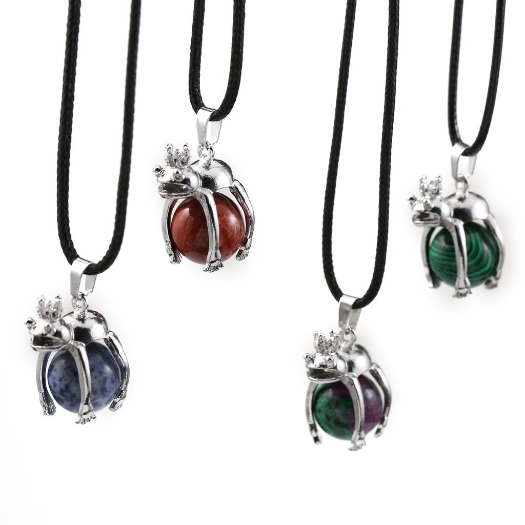 Женское ожерелье из натурального камня, агаты/розовый кварц, кулон с пятнистым оленем, кожаные цепочки, подвески для женщин, романтический подарок