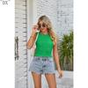 DX ~ ~ трансграничное женское летнее и летнее новое короткое платье Amazon с попкорном с открытым пупком, сексуальный топ на бретелях для пикантных девушек