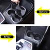 For BMW X1 U11 -2024 TPE Black Car Center Console Water Cup Holder Storage Box Car Interior Accessories
