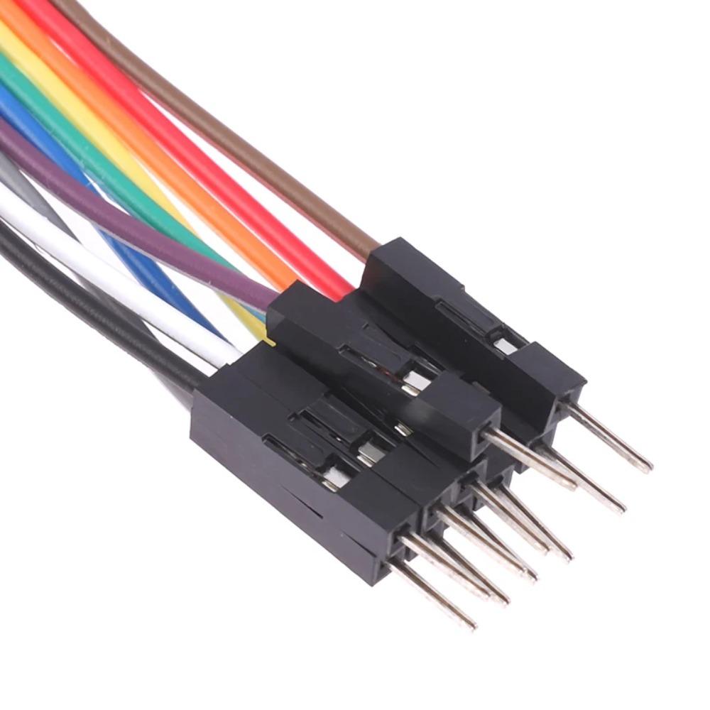 20CM 10 Pin Probe Test Clip Logic Analyzer, High Efficiency Cable Gripper Clamp Kit for Chips Pins Test Testing Probe
