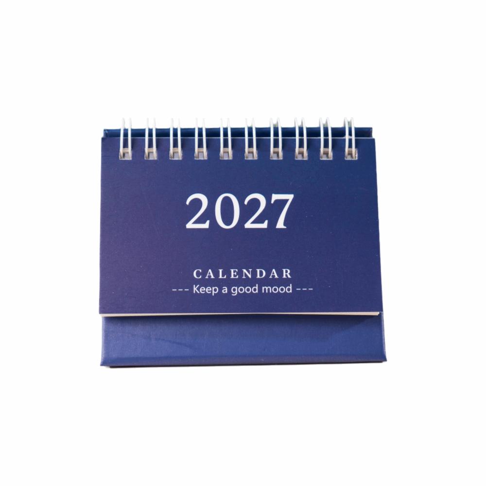 Mini Standing Calendar Coil Flip Calendar New 2027 Desk Calendar Desk Planning