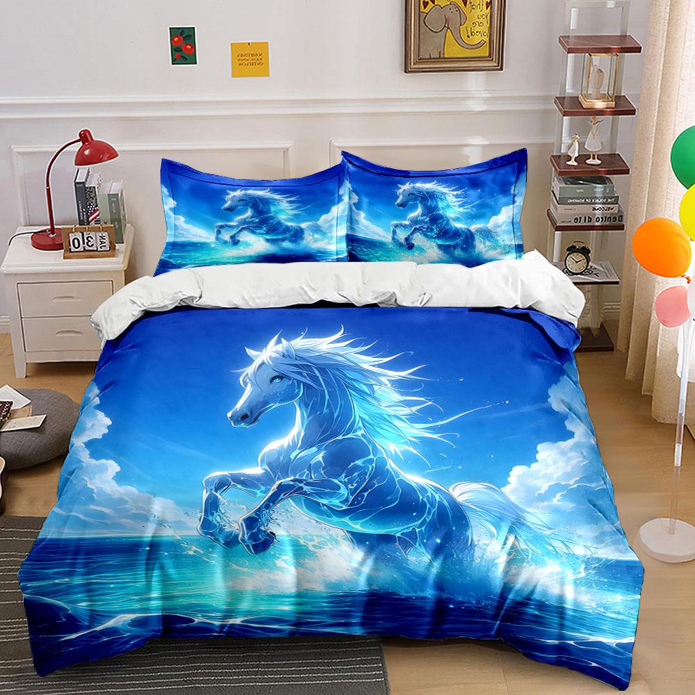 Majestic ocean stallion. Bedding sets Duvet covers Pillowcases(1* Duvet Cover 2* Pillowcases without duvet insert)