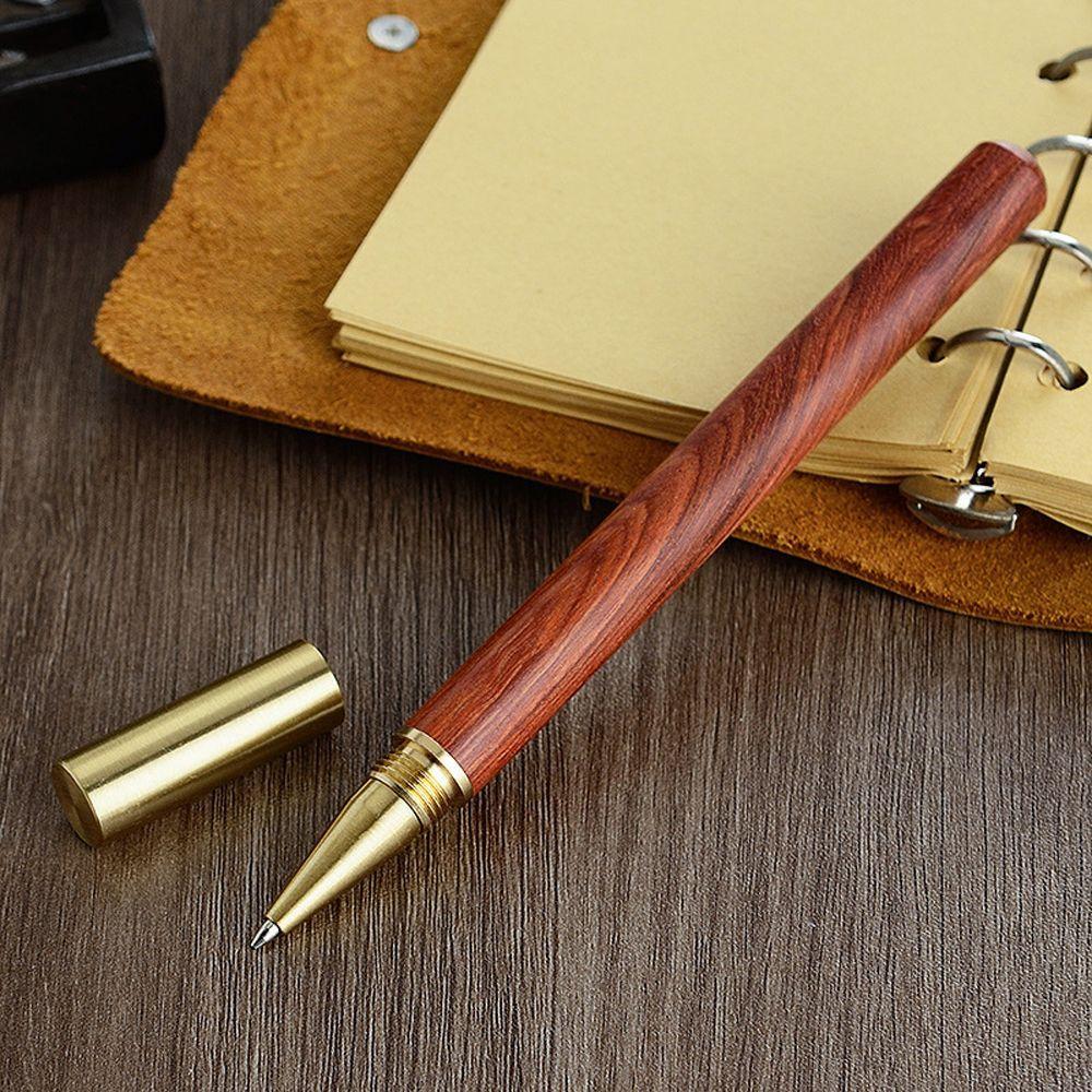Office Supplies Ballpoint Black Refill Wood Rollerball Pen Brass Pen Metal Gel Pen Roller Ball Pen