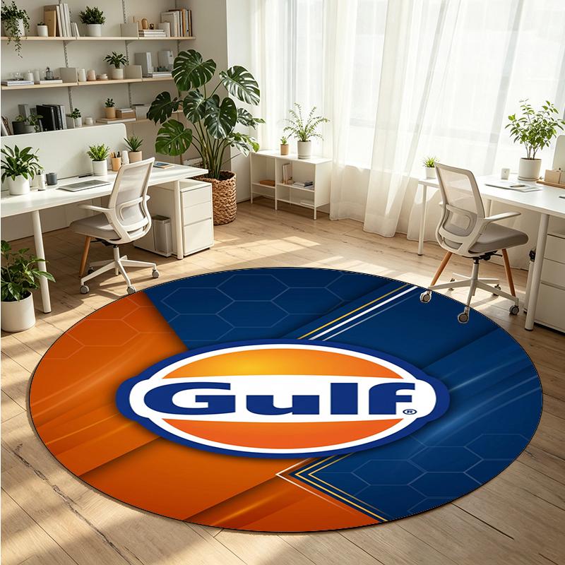 Gulf Printed Round Crystal Velvet Rug Soft Non Slip Floor Carpet For Bedroom Holiday Gift