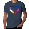 Nonbinary Bi Worm On A String Heart Tshirt Christmas Theme Tee Top