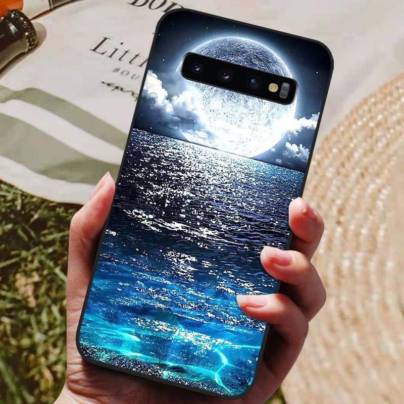 Чехол для Samsung S10 Plus Мягкий силиконовый чехол Черный бампер ТПУ Для Samsung Galaxy S10 S10E S 10 S10plus Чехлы для телефона Задние крышки