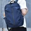 Men's Multi-Functional Casual Business Backpack with Logo Option - Simple Solid Color Fashion Design