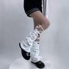 Cotton Leg Warmers Y2k Striped Boot Socks Japanese Foot Covers  Women Girls