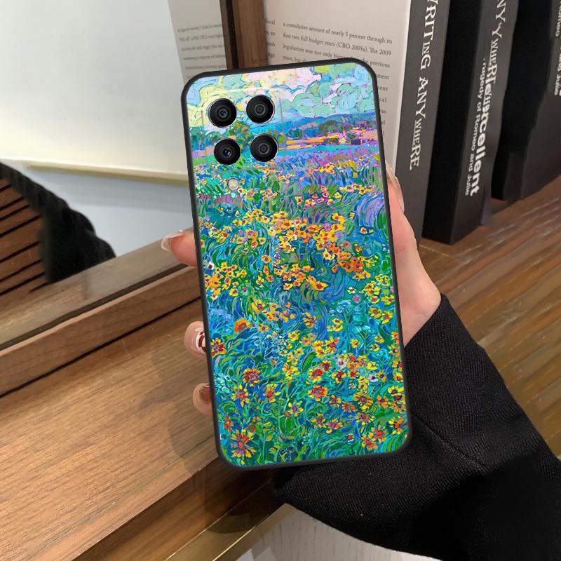 Яркая Цветочная Живопись Художественный Чехол Для Samsung Galaxy M56 M06 M16 M36 M52 M32 M12 M54 M34 M14 M35 M55 M15 M11 M31 M13 M53