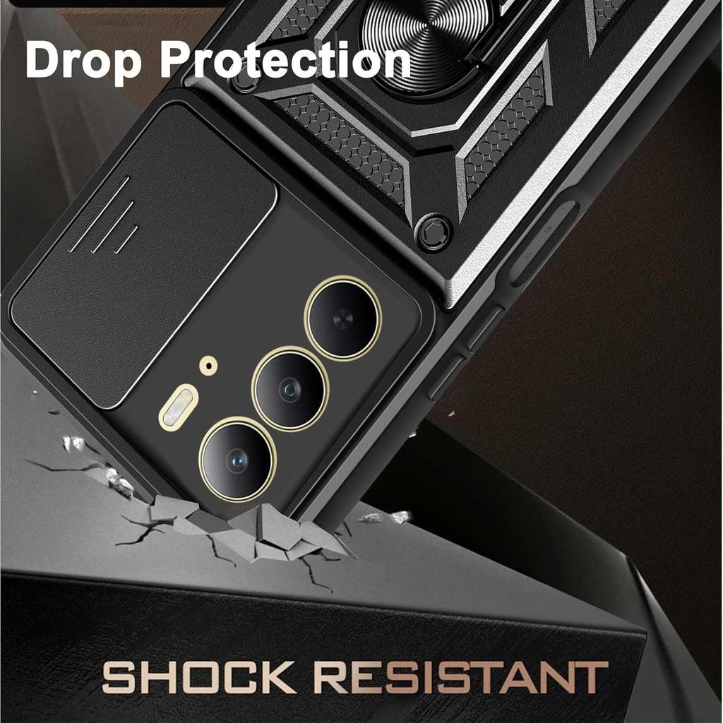 Armor Case For Realme C75 4G Cover Lens Protection With Ring Magnetic Holder Coque Fundas