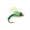 6PCS #14 Tungsten Bead Head Copper Wire Baetis Nymph Fly Trout Fishing Flies Caped Avenger Fast Sinking