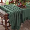 100% Хлопок Скатерть Моющаяся Скатерть Для Свадебной Вечеринки Обеденного Банкета Украшение Роскошная Накидка На Стол Оборка