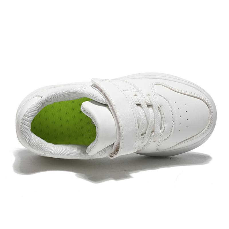 Tenis Sneakers Kids Spring/Autumn New Boys Girls Sports Shoes Casual Board Shoes Leather Soft Soled Children Small White Shoes