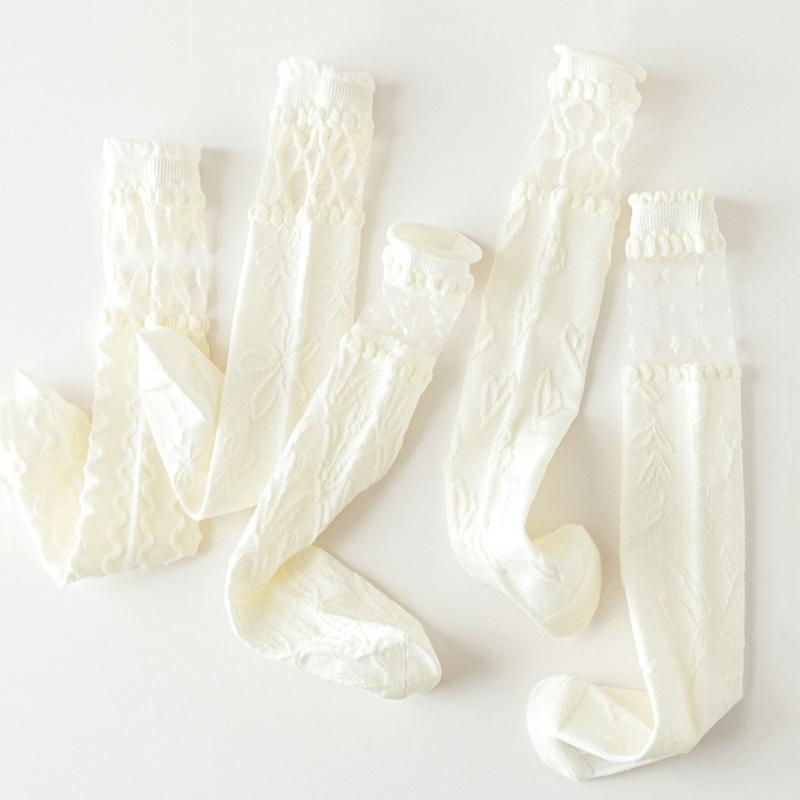 Baby Girls Socks Toddler Newborn Stocking White Socks Kids Japanese Stocking Lace Summer Girls Outdoor Accessories