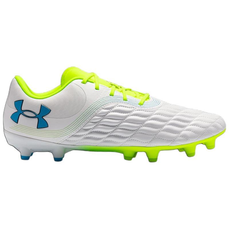 Under Armour Magnetico Pro 3 FG White High Vis Yellow Unisex Sneakers Capri 3027038-103