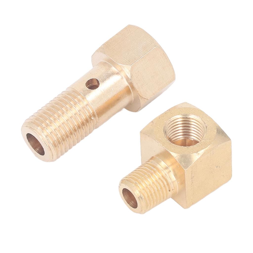 Датчик давления топлива Банджо-болт M12 X 1,25 дюйма 1/8-27 NPT Внутренняя резьба на Наружную резьбу Угловой фитинг-адаптер 90 градусов для Civic CRX