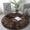 Luxury Round Soft Faux Sheepskin Fur Area Rugs Washable Wool Bedside Carpet