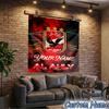 Custom Name Al Ahly Fc Crest Design Tapestry Room Decoration Wall Hanging for Living Room Bedroom, dormitory, Birthday and Christmas gifts