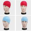 1Pc Solid Color Cloth Swimming Cap Men's and Women's Long Hair Nylon Cloth Hat Free Size for Men & Women Solid Color