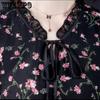 Весенне-осенняя женская дышащая и удобная шифоновая юбка. Летнее платье с длинными рукавами и цветочным принтом. Легкая, тонкая и тонкая длинная юбка большого размера.