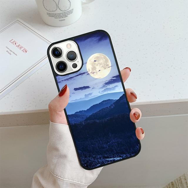 Forest Moon Phone Case For iPhone 17 Air 14 15 16 13 12 Cover For Apple iPhone 17 Air 14 15 16 Pro Max 6S Plus Coque